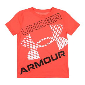 アンダーアーマー UNDER ARMOUR ジュニア 半袖機能Tシャツ UAテック スーパービッグロゴ ショートスリーブTシャツ 1384684 （Rush Red / / Black）