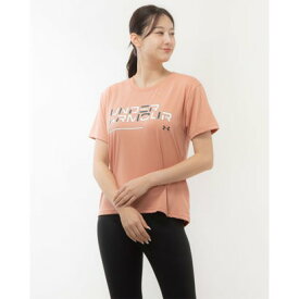 アンダーアーマー UNDER ARMOUR レディース 半袖機能Tシャツ UAテック クロップ ショートスリーブTシャツ 1384709 （Canyon Pink / /）