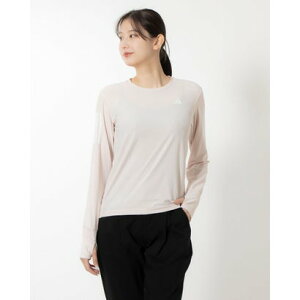 アディダス adidas レディース 陸上/ランニング 長袖Tシャツ OTR B LS IN8333 (ベージュ)