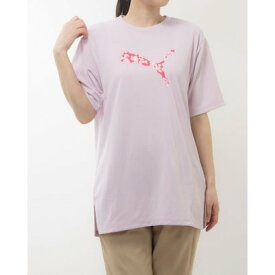 プーマ PUMA レディース 半袖機能Tシャツ リラックスサイズ SS Tシャツ_ 681922 （GRAPE MIST）