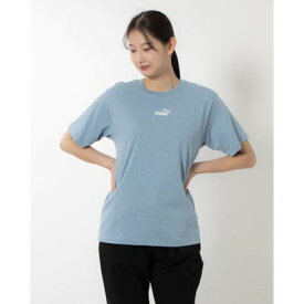 プーマ PUMA レディース 半袖Tシャツ ESS+ MX NO1 ロゴ リラックス SS Tシャツ_ 680747 （ゼン ブルー ヘザー）