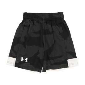 アンダーアーマー UNDER ARMOUR ジュニア ショーツ UAベロシティ ジャカード ショーツ 1373502 （Black / White / White）