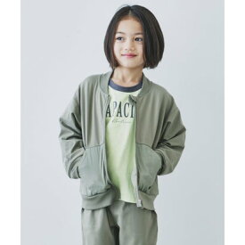 ザ ショップ ティーケー (キッズ) THE SHOP TK(Kids) マルチファンクション異素材PKジャージZIPカーデ （オリーブグリーン(026)）