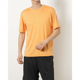 ティゴラ TIGORA メンズ 半袖機能Tシャツ ドライUVカットTシャツ TR-9A1264TS （オレンジ杢）