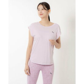 プーマ PUMA レディース フィットネス 半袖Tシャツ STUDIO FOUNDATIONS SS Tシャツ_ 525418 （グレープ ミスト）