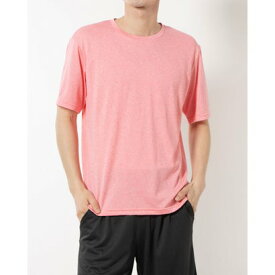 ティゴラ TIGORA メンズ 半袖機能Tシャツ ドライUVカットTシャツ TR-9A1264TS （ピンク杢）