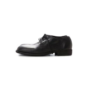 �O�C�f�B GUIDI Classic Derby Shoes Laced Up Single Sole Wide Model �iBlack�j