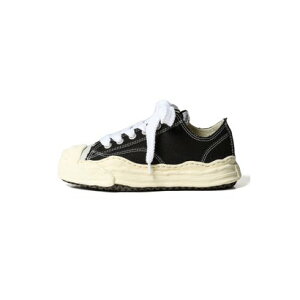 ���]�� �~�n�����X�q�� Maison MIHARA YASUHIRO HANK original vintage color sole canvas Low-Top sneaker - A09FW734 �iBlack�j