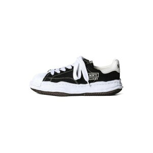 ���]�� �~�n�����X�q�� Maison MIHARA YASUHIRO BLAKEY Original Sole Canvas Low Cut Sneaker - A08FW735 �iBlack�j