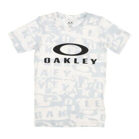 オークリー OAKLEY ジュニア 半袖機能Tシャツ EN QDEVO SS TEE GRAPHIC YTR 7.0 FOA406397 （WHITE PRINT）