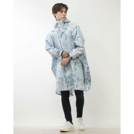 キウ KiU アウトドア レインウェア KiU NEW STANDARD RAIN PONCHO_K163 K163-361-R （ジェムジオメトリー）