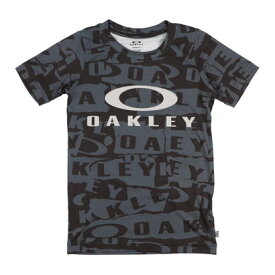 オークリー OAKLEY ジュニア 半袖機能Tシャツ EN QDEVO SS TEE GRAPHIC YTR 7.0 FOA406397 （BLACK PRINT）