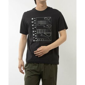 プーマ PUMA メンズ 半袖Tシャツ GRAPHICS トリプルNO1ロゴ Tシャツ_ 681156 （プーマ ブラック）