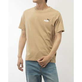 プーマ PUMA メンズ 半袖Tシャツ ESS+ 2 カラー スモール ロゴTシャツ_ 675739 （PRAIRIE TAN）