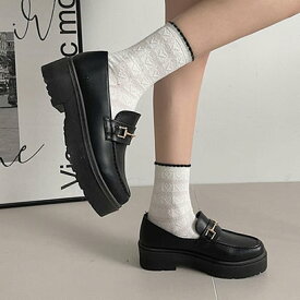 シューズインクローゼット Shoes in Closet -シュークロ- 軽量厚底 プラットフォーム マニッシュ ビットローファー 1999 （ブラック/スムース）