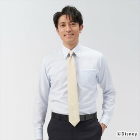 トーキョーシャツ TOKYO SHIRTS 【ディズニー】 形態安定 ボタンダウンカラー 長袖 ワイシャツ （ブルー）