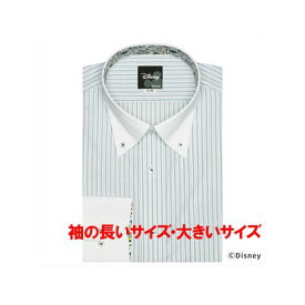 トーキョーシャツ TOKYO SHIRTS 【ディズニー・大きいサイズ】 形態安定 ボタンダウンカラー 長袖 ワイシャツ （グリーン）