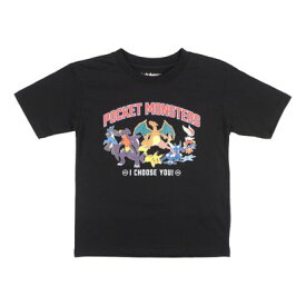 ファインプラス FINE PLUS ジュニア 半袖Tシャツ ポケモン KIDS カジュアルロゴTシャツ 22863165 （BLACK）