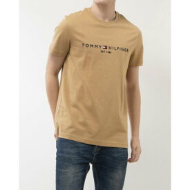 トミー ヒルフィガー TOMMY HILFIGER ベーシックロゴTシャツ （ベージュ）