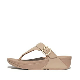 フィットフロップ fitflop LULU ADJUSTABLE LEATHER TOE-POST SANDALS （Latte Beige）