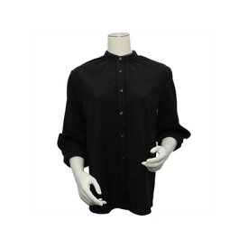 トーキョーシャツ TOKYO SHIRTS COFREX ピコレース スタンド衿 七分袖 レディースシャツ （ブラック）