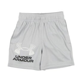 アンダーアーマー UNDER ARMOUR ジュニア ジャージハーフパンツ UAテック ロゴ ショーツ 1383333 （Mod Gray / / White）