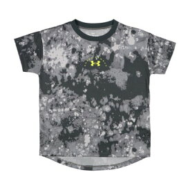 アンダーアーマー UNDER ARMOUR ジュニア 半袖機能Tシャツ UAテック プリント ショートスリーブTシャツ 1384690 （Gray Void / Titan Gray）