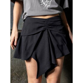 デュラス DURAS Flare mini skirt （BLACK）