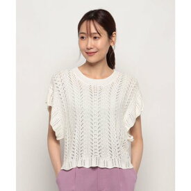 フィフス fifth 透かし編みニットプルオーバー