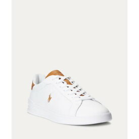 ポロ ラルフ ローレン POLO RALPH LAUREN HRT CT II-SNEAKERS-HIGH TOP LACE LEATHER （WHITE/TAN）