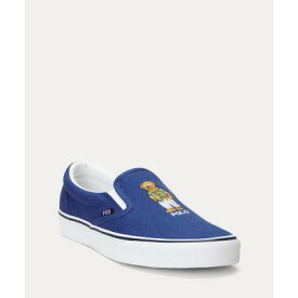 ポロ ラルフ ローレン POLO RALPH LAUREN KEATON-SLIP-SNEAKERS-SLIP ON CANVAS （DARK BLUE-401）