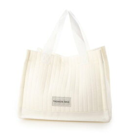 スタイルブロック STYLEBLOCK キルティング調トートバッグ （ホワイト）