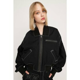 CROPPED BOMBER ジャケット BLK