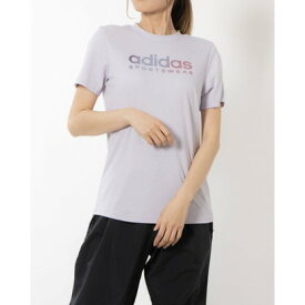 アディダス adidas レディース 半袖Tシャツ W LIN SPW グラフィック Tシャツ IT4835 （シルバードーン）