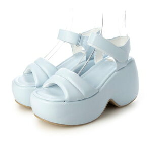 アタガール attagirl 厚底パデットサンダル (ライトブルースムース)