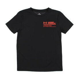 アンダーアーマー UNDER ARMOUR ジュニア 半袖機能Tシャツ UAアイソチル ショートスリーブTシャツ 1384686 （Black / / Beta）
