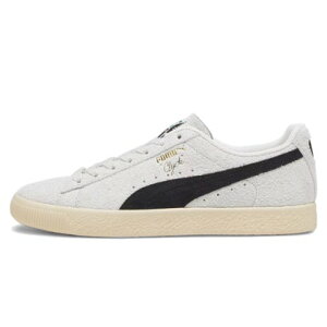 v[} PUMA CLYDE HAIRY SUEDE iSEDATE GRAY/CASHEWj