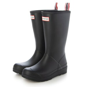 HUNTER �n���^�[ W ORIGINAL PLAY TALL BOOT ���f�B�[�X���o�[�u�[�c ���C���V���[�Y(�I���W�i���v���C�g�[���u�[�c) WFT2007RMA BLK �u���b�N
