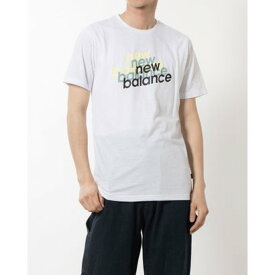 ニューバランス New Balance メンズ 半袖機能Tシャツ グラフィックショートスリーブTシャツ_Sport Essentials MT41071 （ホワイト）