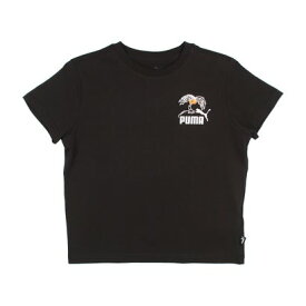 プーマ PUMA ジュニア 半袖Tシャツ ESS+ MID 90s バックプリント Tシャツ_ 681329 （プーマ ブラック）