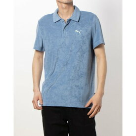 プーマ PUMA メンズ 半袖ポロシャツ SUMMER PACK パイル ポロシャツ_ 680676 （ゼン ブルー）