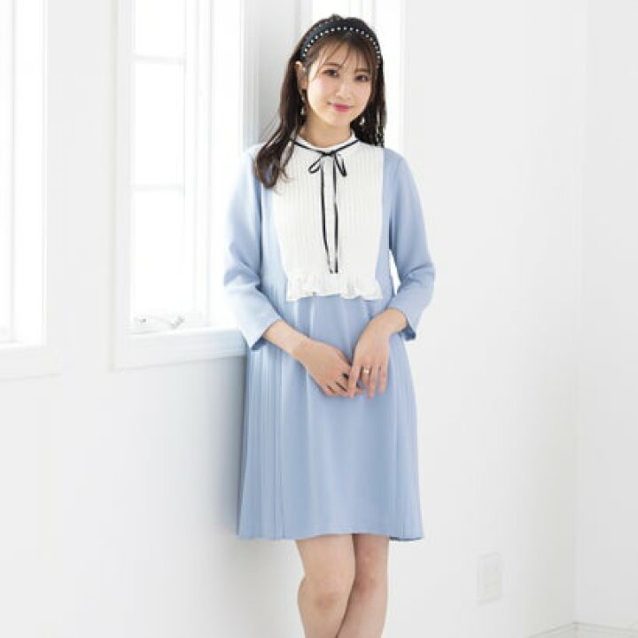 楽天市場】ローズティアラ Rose Tiara サイドプリーツワンピース  