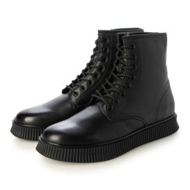 トールシューズ TALLSHOES TALLSHOES トールシューズ シークレットブーツ Boots レースアップブーツ 6cm 牛革 レザー （ブラック）