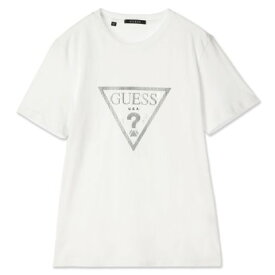 ゲス GUESS MEN'S S/Slv Tee Shirt （WHT）