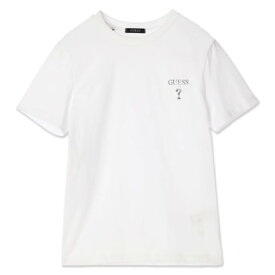 ゲス GUESS MEN'S S/Slv Tee Shirt （WHT）