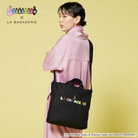 ラ バガジェリー LA BAGAGERIE BARBAPAPA×LA BAGAGERIE バーバパパコラボ 2WAYバッグ M （ブラック）