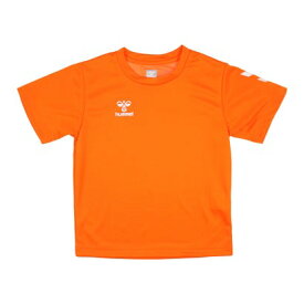 ヒュンメル hummel ジュニア 半袖機能Tシャツ ジュニアドライTシャツ HJY2133 （ブライトオレンジ）