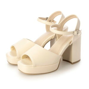 アタガール attagirl 厚底ヒールアンクルストラップサンダル (アイボリースムース)