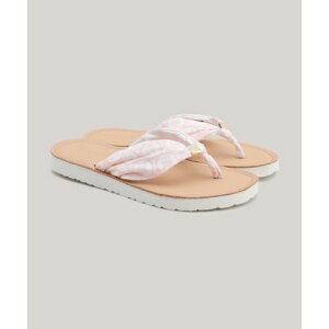 トミー ヒルフィガー TOMMY HILFIGER エンブレムエレベーテッドビーチサンダル (ピンク)