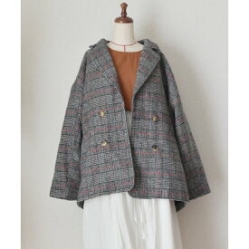 アルゴトウキョウ ARGO TOKYO Wool Blend Over Check Jacket 21122 ウールブレンドオーバーチェックジャケット （グレー）